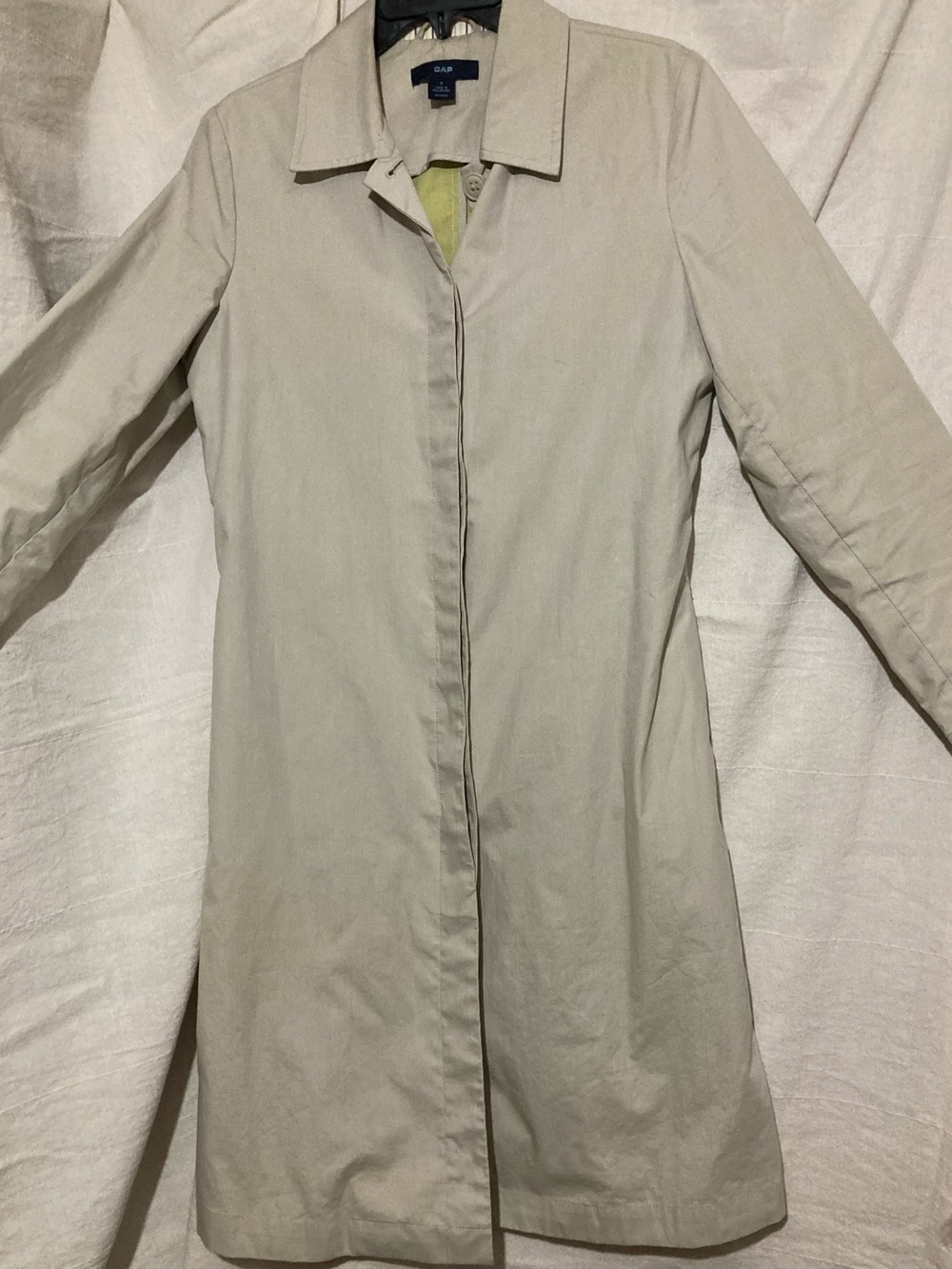 GAP Beige Lightweight Trench Coat All Weather Jacket